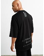 Футболка ALTERNALIVE BLVCK из плотного хлопка