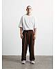 Брюки широкие Tailored rustic brown мужские