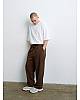 Брюки широкие Tailored rustic brown мужские