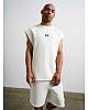 Set shorts + vest 13 STUDIO OFF WHITE