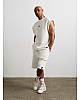 Set shorts + vest 13 STUDIO OFF WHITE