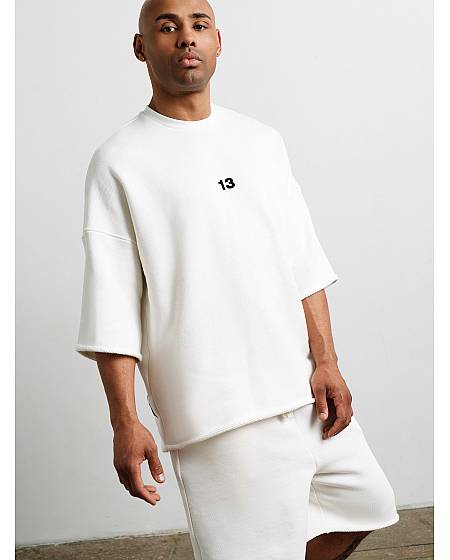 Set shorts + t-shirt 13 STUDIO OFF WHITE