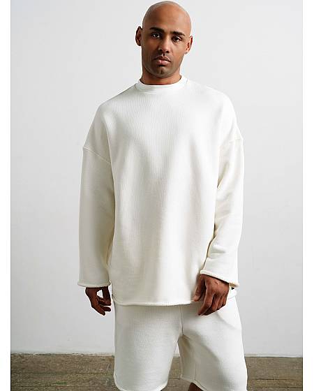 Relaxed longsleeve 13 STUDIO OFF WHITE