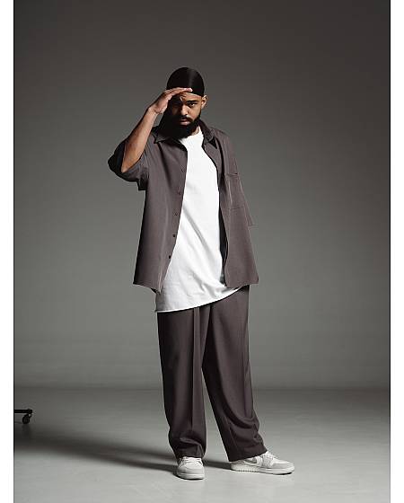 Брюки широкие со стрелкой Soft Graphite мужские