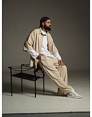 Брюки широкие со стрелкой Macadamia мужские