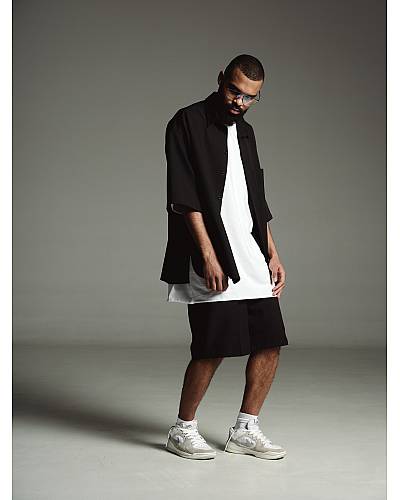 Сет брючные шорты с рубашкой oversize Onyx мужские