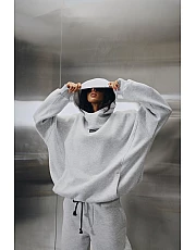 Сет c худи Platinum женский [HIGH NECK HOODIE / RELAXED fit WIDE joggers]