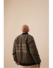 Бомбер GROUNDED Khaki мужской