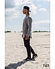 Longsleeve men's melange light grey
