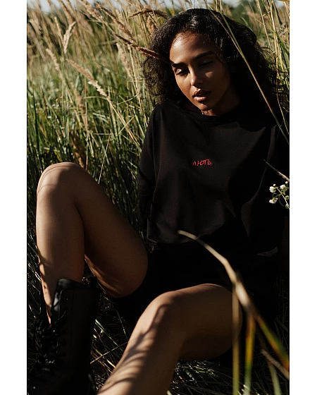 Футболка жіноча Ї collection ЛЮТЬ black