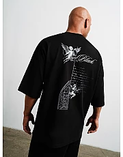 Футболка ANGELIC black из плотного хлопка