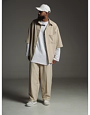Рубашка oversize DIFFERENT ONE Macadamia мужская