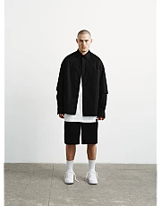 Рубашка Double sleeve черная мужская