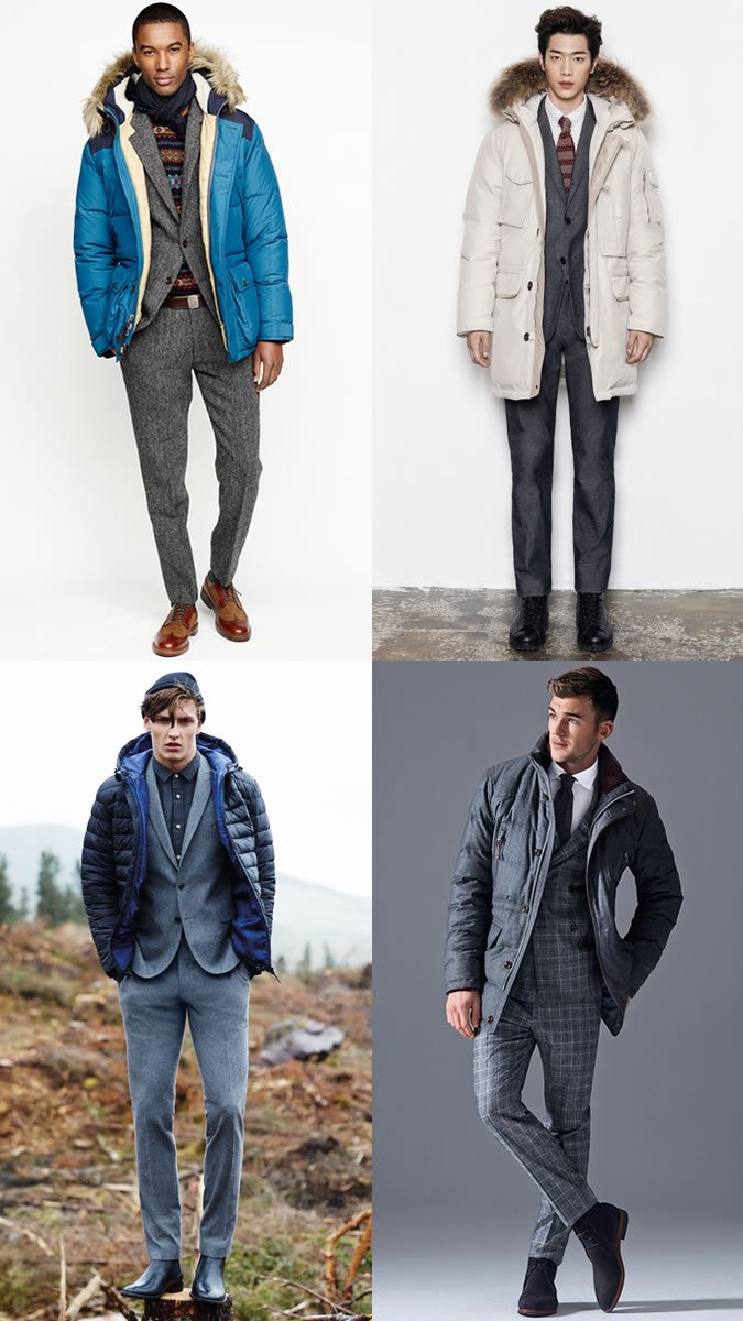Зимние куртки мужские с чем носить